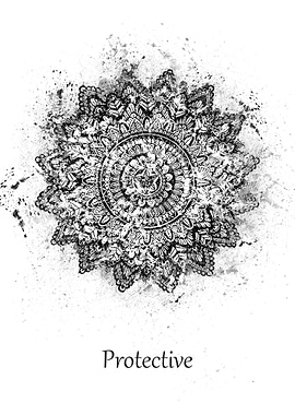 Mandala protective white
