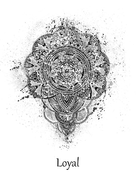 Mandala loyal white