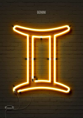 Gemini neon sign