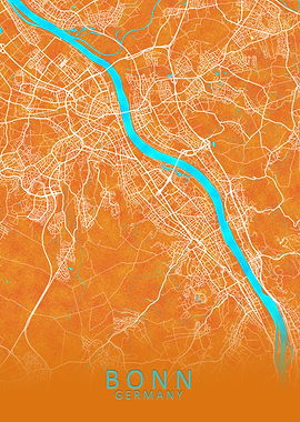 Bonn Germany City Map