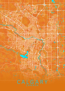 Calgary Canada City Map