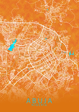 Abuja Nigeria City Map