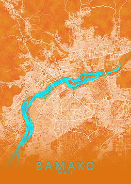 Bamako Mali City Map