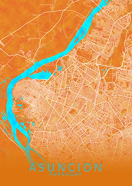 Asuncion Paraguay City Map
