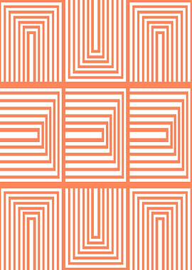 Shapes and Lines in Orange