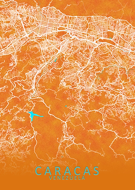 Caracas Venezuela City Map