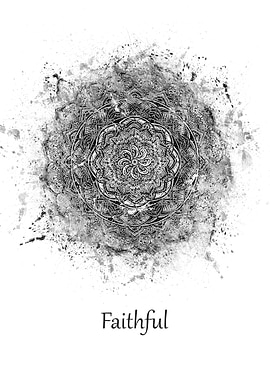 Mandala faithful white