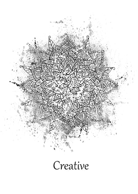 Mandala creative white
