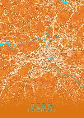 Bern Switzerland City Map