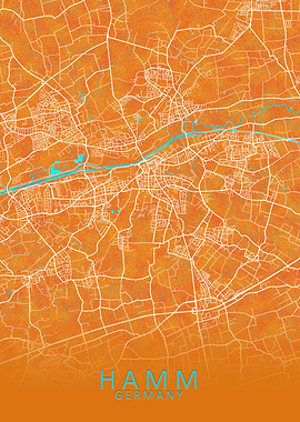 Hamm Germany City Map