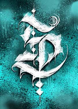 Calligraphy letter S