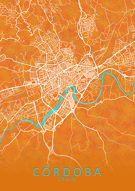 Cordoba Spain City Map