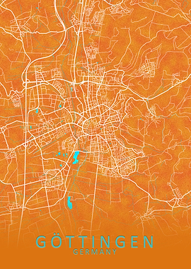 Gottingen Germany City Map