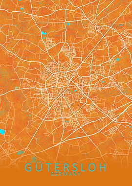 Gutersloh Germany City Map