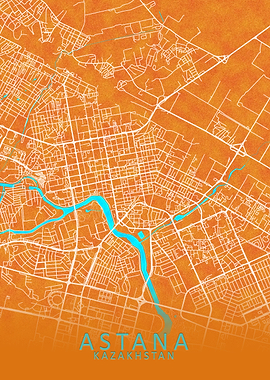 Astana Kazakhstan City Map