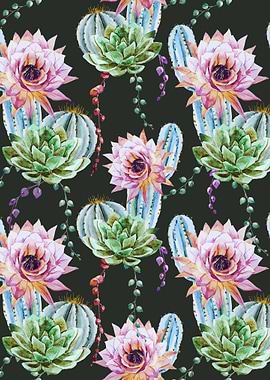 Cactus Pattern 09