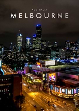 Melbourne night view