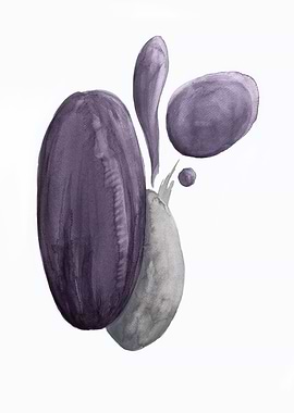 Watercolor gray violet