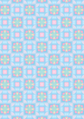 Pastel Retro Pattern 11