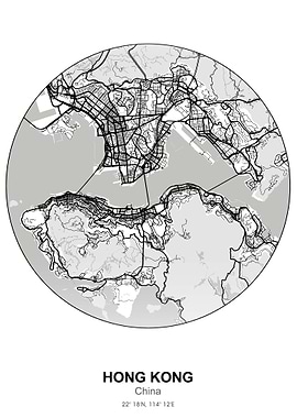 hong kong circle map
