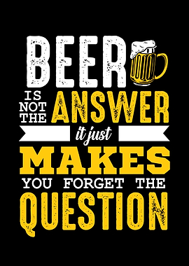 Funny Beer Poster