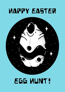 Happy easter egg hunt