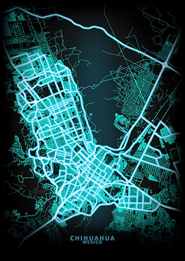 Chihuahua Mexico City Map