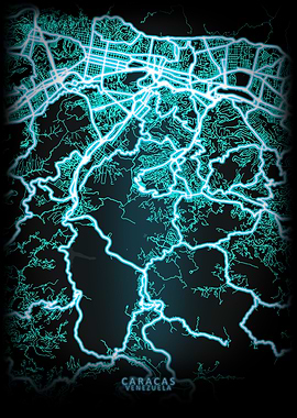 Caracas Venezuela City Map