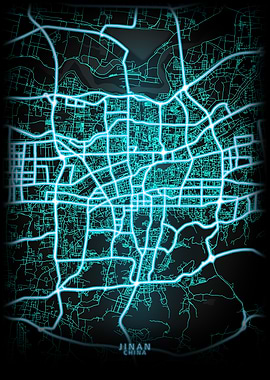 Jinan China City Map