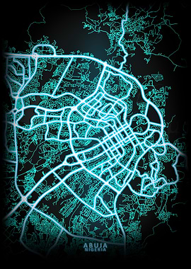Abuja Nigeria City Map