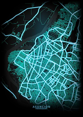 Asuncion Paraguay City Map