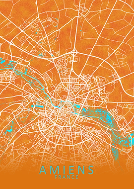 Amiens France City Map