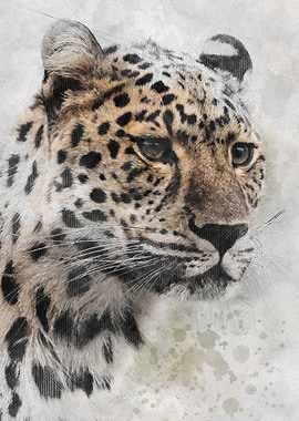 Watercolor Leopard