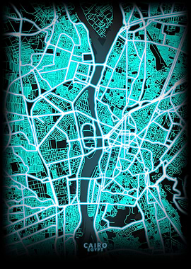 Cairo Egypt City Map