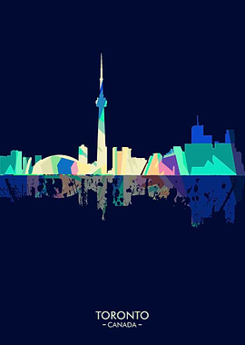 Toronto city skyline
