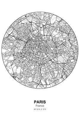 paris circle map