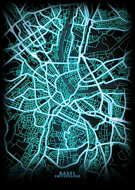 Basel Switzerland City Map