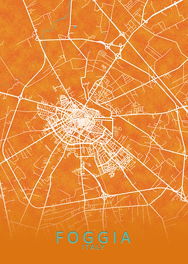 Foggia Italy City Map