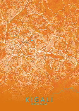 Kigali Rwanda City Map