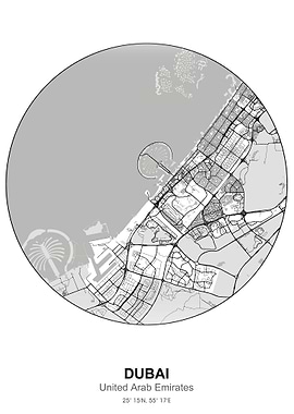 dubai circle map