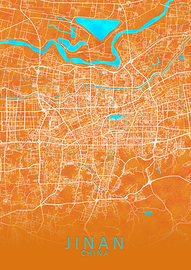 Jinan China City Map