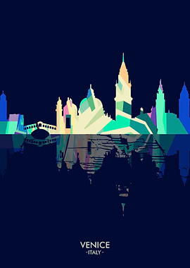 Venice city skyline