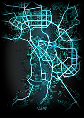 Kazan Russia City Map