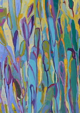 Abstract Flower Painting