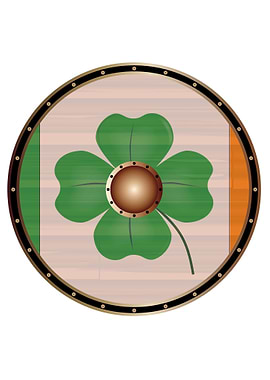 Ireland Flag Viking Shield