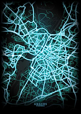 Angers France City Map