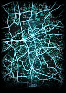 Herne Germany City Map