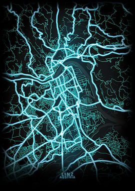 Linz Austria City Map