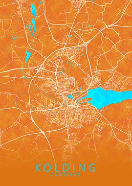 Kolding Denmark City Map
