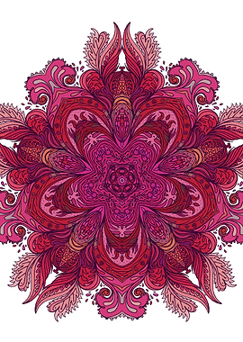 Pink Indian Mandala